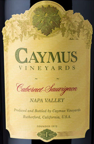 Caymus Cabernet Sauvignon Label